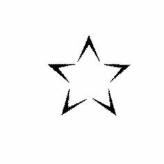 a black and white image of a star on a white background with the word, ` '