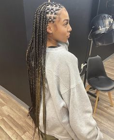 Baddie Braid Hairstyles, Hairstyles Braids For Short Hair, Hair Braids For Long Hair, Hair Braided Ponytail, Braid Styling, Braided Updo Hairstyles, Big Box Braids Hairstyles, Goddess Braids Hairstyles