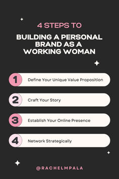 the steps to building a personal brand as a working woman