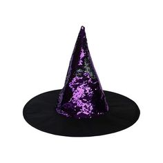 Product Specifications: Material: 100% polyester Outer diameter: 17.7 Inner diameter: 8.3 Height: 15 Weight: 91g Wipe Clean Only Keep Away From Fire Only one click away from your favorite Halloween witch hat! Size: One Size.  Color: Multicolor. Adjustable Purple Hat For Costume, Purple Hats For Halloween Costume Party, Purple Halloween Costume Hat, Adjustable Purple Halloween Hat, Purple Halloween Party Hat, Halloween Party Events, Sequin Costume, Halloween Witch Hat, Party Hat