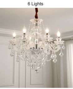 Modern White Ceiling Luxury Crystal Chandelier Lustre Vintage, French Chandelier, Living Room Restaurant, Staircase Chandelier, Wall Sconces Bedroom, Sconces Bedroom, Candle Chandelier, Metal Chandelier, Luminous Colours