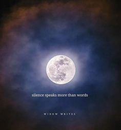 a full moon with the words, science speaks more than words