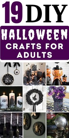 Looking for fun and easy DIY Halloween crafts for adults? Here I’ve some of the best Halloween crafts ideas for home decor. From Halloween Wreaths, and Mason Jar to Halloween Centerpieces, these crafts are easy to make and perfect for Halloween party decorations. Halloween Crafts For Adults, Halloween Centerpieces, Diy Halloween Crafts, Diy Crafts For Boyfriend, Spooky Halloween Crafts, Halloween Craft Projects, Fun Halloween Crafts, Halloween Centerpiece, Easy Halloween Crafts