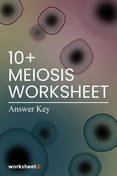 an image of a book cover with circles in the middle and text that reads 101 + meliosis worksheet answer key