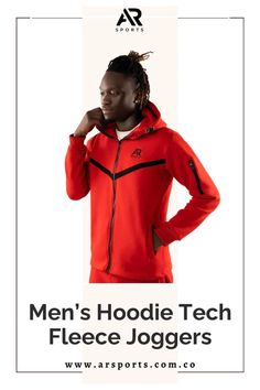 Men’s Hoodie Tech Fleece Joggers Sporty Fleece Tracksuit For Winter, Sporty Winter Fleece Tracksuit, Winter Athleisure Tracksuit For Jogging, Hooded Fleece Tracksuit Sportswear, Fleece Hooded Tracksuit Sportswear, Hooded Fleece Tracksuit, Fleece Hooded Sweatshirt For Jogging, Fleece Hoodie Track Jacket For Sports Season, Fleece Track Jacket Hoodie For Sports