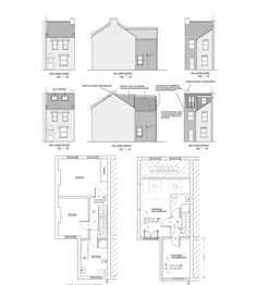 the plans for an apartment building