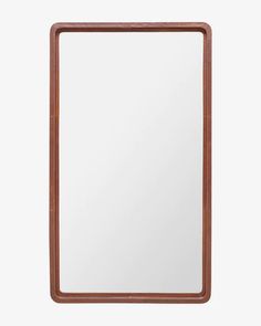 Franklin Mirror | Quality Home Decor | McGee & Co. Retro Mirror, Leather Mirror, Pretty Bathrooms, Mcgee & Co, Leather Frames, Boys Bathroom, Rectangle Mirror, Fragrance Diffuser, Glass Cleaner