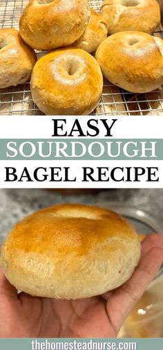 this is an easy sourdough bagel recipe