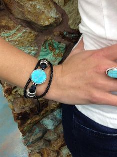 Kingman Turquoise disc leather multi strand bracelet/Adjustable/Unisex/Multi colors/Southwestern sty Casual Resizable Jewelry For Festivals, Casual Turquoise Bracelets For Festivals, Casual Turquoise Bracelet Jewelry, Casual Turquoise Bracelet, Southwestern Style Adjustable Bracelets, Adjustable Southwestern Style Bracelets For Gifts, Adjustable Southwestern Bracelets As Gift, Adjustable Southwestern Style Bracelets As Gift, Southwestern Adjustable Leather Bracelet For Gift