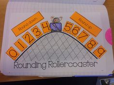 a piece of paper with the words rounding rollercoasterer on it