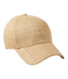 This lightweight, cool straw baseball cap features SunSmart construction that blocks over 97. 5% of the sun's harmful rays. Slightly Fitted. One size fits most. Lining & sweatband: 100% polyester. Shell: 100% paper. Spot clean. Leather back strap adjustment. Your new favorite baseball cap keeps you cool and protected from the sun. Low-profile crown. Imported. | Adults' SunSmart Straw Baseball Cap, Paper/Leather Spring Curved Visor Hat With Uv Protection, Spring Hats With Uv Protection And Curved Visor, Casual Lightweight Visor Hat, Adjustable Six-panel Baseball Cap For Beach, Adjustable Six-panel Baseball Cap For The Beach, Solid Color Snapback Visor Hat For Summer, Casual Brown Hat With Uv Protection, Casual Brown Hats With Uv Protection, Solid Color Dad Hat With Visor For Summer