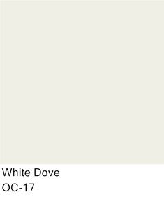 the white dove color is shown in this image, and it looks like it has been painted