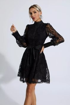 An outfit you can't go wrong with is our Lorelei Black Lace Jacquard Mini Dress. Long sleeves, floral lace, and a mini skirt make this a wardrobe must-have dress. This dress will add a unique appeal to you. Put it on and you will look good on any occasion. Why not buy it quickly?Dress Length: Approx 95cmMaterials: PolyesterGentle Dry Clean OnlyThe model is 5 ft 74 and wears size SColor may vary due to lighting on images. The product images (without a model) are closest to the true color of the p Silver Sequin Top, Jacquard Mini Dress, Glitter Wedding Dress, Bandage Midi Dress, Dress Long Sleeves, Formal Party Dress, Floral Shirt Dress, Mini Dress Black, Pakistani Dress