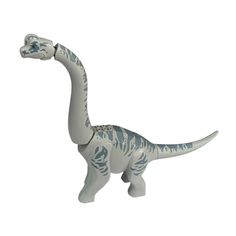 a toy dinosaur that is white and blue