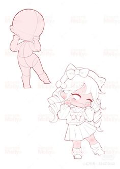 Female Pose Reference Drawing Chibi, Chibi Poses Laying Down, Chibi Lying Down Pose, Chibi Flying Pose, Vtuber Body Base Chibi, Chibi Mermaid Poses, Free Printable Planner Stickers Kawaii, Chibi Pose, Chibi Sketch