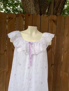 Great vintage condition, no holes or rips. Very soft material and comfortable. See photos for details. Message me if you have any questions. Sku-hmbx Returns are accepted with a 20% of restock fee. Buyer pays for return. No cancellations. Vintage Summer Sleepwear For Sleepovers, Vintage Sleeveless Nightgown For Bedtime, Vintage Sleeveless Ruffled Sleepwear, Vintage Sleeveless Nightgown For Loungewear, Sleeveless Cotton Vintage Nightgown, Vintage Ruffled Summer Sleepwear, Vintage Ruffled Nightgown For Loungewear, Vintage Ruffled Sleepwear For Summer, Vintage Nightgown With Ruffles For Loungewear