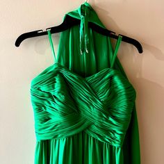 ‘Ralph Lauren Evening’ Evening Gown Kelly Green / Size 2. Nwt. Strapless With Straps Included. + Shawl. Green Pre-draped Evening Dress With Fitted Bodice, Pre-draped Green Evening Dress With Fitted Bodice, Green Gown With Ruched Fitted Bodice, Green Pre-draped Dress With Ruched Bodice, Green Pre-draped Dress With Pleated Bodice, Green Gown With Pleated Bodice And Maxi Length, Green Maxi Gown With Pleated Bodice, Green Silk Evening Dress With Ruched Bodice, Green Evening Gown With Ruched Bodice