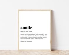 an art print with the words'annie'in black and white, against a white wall