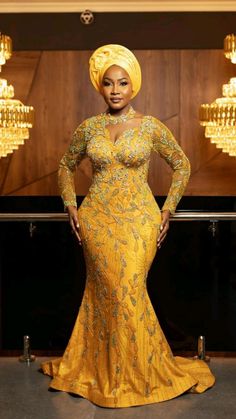 Asoebi Lace Styles Classy, Lace Long Gown, Dinner Dresses, Stylish Naija, Nigerian Lace Styles Dress, Nigerian Lace Styles, Long Gowns, Afrikaanse Mode, Mermaid Evening Gown