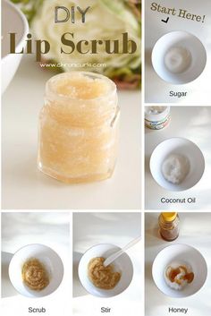 These DIY Lip Scrub Recipes are all you need for the softest, sexiest lips ever. We've got the best homemade lip scrubs that are easy and cheap. All you need is sugar, coconut oil, and a spoon. Does it get any better than that? Coconut Oil Scrub, Matte Make Up, Diy Lip Scrub, Lip Scrub Recipe, Lip Scrub Homemade, Lip Scrub Diy, Batons Matte, Lip Scrubs, Sugar Lip Scrub