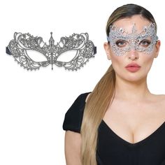 PRICES MAY VARY. Elegant Design: These masquerade masks are a must-have accessory for any formal event or party, adding a touch of sophistication and mystery to your outfit. The intricate lace pattern and beautiful colors make them a show-stopping accessory that is sure to turn heads and make you feel like a true queen Comfortable Fit: We know that comfort is just as important as style, which is why these masks are made from lightweight and breathable materials that feel great against your skin. Elegant Adjustable Masquerade Mask, Elegant Adjustable Masquerade Mask For Mardi Gras, Adjustable Eye Masquerade Mask, Adjustable Eye Mask For Masquerade, Elegant Adjustable Masks For Party, Adjustable Masquerade Mask For Carnival Party, Elegant Adjustable Masquerade Mask For Wedding, Elegant Adjustable Costume Accessories For Party, Elegant Wedding Masquerade Mask Adjustable