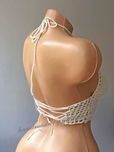 "If you want to see my other handmade bikini and pareos; https://www.etsy.com/shop/yarnisland?ref=seller-platform-mcnav&section_id=28064187 Handmade with 100% high quality cotton yarn. Indispensable for summer fashion and festivals, great crochet top. You can make great combinations with your shorts and jeans. Its material is very strong and is knit frequently for minimal transparency. Color; White SIZING: If you are not sure which size to choose for your size, please choose from the size ch Handmade Bikinis, White Crochet Top, Festival Crop Tops, White Bralette, Bra Cup Sizes, Crochet Halter, Crochet Halter Tops, Bohemian Bracelets, Evil Eye Bracelet