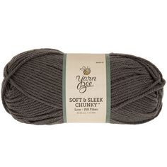 yarn ball in dark grey color