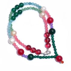 Product Details : ITEM CODE : DGC843GEMSTONE NAME :  MULTI STONE GEMSTONE BEADSITEM TYPE : BEADED NECKLACEBEADS SHAPE : SMOOTH ROUND/ FACETED ROUNDBEADS SIZE :  4mm/8mm/10mm Approx.LENGTH  : 18.5" Inch Approx.WEIGHT : 135 Cts. Approx.Customization : **Available**Please Feel Free To Contact If You Have Any Query.We are continuously adding new products in our store. So keep coming back to see more great deals** Gemstone Beads For Gifts, Multicolor Gemstone Beads As Gift, Elegant Multicolor Beaded Necklace With 8mm Beads, Multicolor Round Bead Gemstones As A Gift, Multicolor Gemstone Beads For Gift, Round Gemstone Beads For Gifts, Multicolor Round Bead Gemstones For Gift, Multicolor Faceted Round Beads Necklace, Multicolor Agate Round Bead Crystal Necklaces