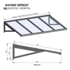 an image of a roof with measurements for it