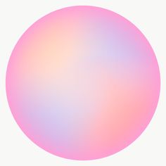 a pink and blue circular object on a white background