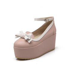 Heel Height: 8cmPlatform Height: 5cmStyle: Fashion,KoreanOccasion: Casual,Party/Club,Office/Career,DressSeason: Spring,Summer,Fall/Autumn,WinterPackage Contents: 1 x Shoes (Pair)Size Guide:34 = foot length 21.5-22cm (Foot width=8-8.5cm)35 = foot length 22-22.5cm (Foot width=8.5cm)36 = foot length 22.5-23cm (Foot width=8.5-9cm)37 = foot length 23-23.5cm (Foot width=9cm)38 = foot length 23.5-24cm (Foot width=9-9.5cm)39 = foot length 24-24.5cm (Foot width=9.5-10cm)40 = foot length 24.5-25cm (Foot w Spring Chunky Platform Heels With Round Toe, Cute Closed Toe Platform Heels, Cute Platform Heels With Round Toe, Feminine Platform Heels With Pointed Toe, Feminine Platform Heels With Round Toe, Cute High Heel Platform Heels, Cute Platform High Heels, Feminine Platform Heels With Closed Toe, Feminine Closed Toe Platform Heels