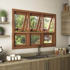 #janeladecozinha #janeladecozinhadevidro #janeladecozinhadevidropequena Indian Window Design, Small House Design Kerala, Cafe Design Inspiration, Modern Front Porches, Indian House Exterior Design, Window Grill Design Modern