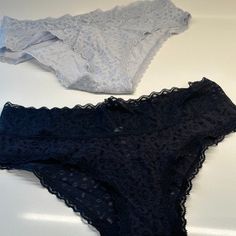 Set Of 2 One Gray And One Black Never Worn, Never Washed, Purchased At Gap Gap Briefs For Loungewear, Black Gray, Gap, Black And Grey, Lace, Grey, Women Shopping, Color, Black