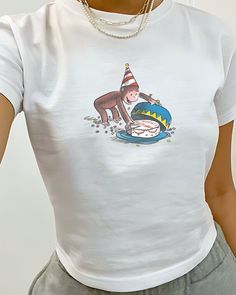 - PLEASE READ -  Vintage vibes meet cozy comfort in this classic 90s baby tee! WHY YOU'LL LOVE IT: - Crafted from Comfort Colors T-Shirts  - Made with 100% combed ringspun cotton - Lightweight feel (5.4 oz/yd² (183 g/m²) - Comes with a sewn-in twill label - Timeless style, Classic fit FINDING YOUR PERFECT FIT: Kindly note that our tees are purposely youth-sized to perfect that darling baby tee silhouette. For a more relaxed fit, we suggest going 1-2 sizes up. We've included a size chart in our l Cool Teacher Shirts, T Shirt Aesthetic Design, Cute Oversized Tees, Shirts That Go Hard, Tee Shirt Designs Graphics, Funny Graphic Tees For Women, Casual Outfits Tshirt, Mamma Mia Shirt, What To Get For Your Birthday