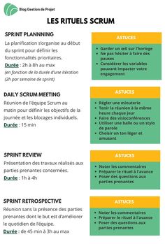 an info sheet describing the different types of articles in french and english, with text below