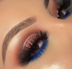 Vsco Makeup, Eye Aesthetic, Eyeshadow Designs, Palette Blue, Make Up Gold, Pretty Eyeshadow, Rose Gold Makeup, Make Up Inspiration, Natural Eyeshadow