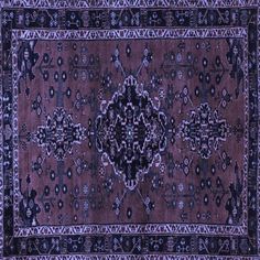 Beautiful replica of a one-of-a-kind rug Rug Size: Square 4' | Blue / Indigo 48 x 48 x 0.35 in Area Rug - Bungalow Rose Oriental Machine Woven Wool / Area Rug in Blue / Purple Polyester / Wool | 48 H x 48 W x 0.35 D in | Wayfair Purple Persian Rug, Plum Rug, Indigo Rug, Witches House, Dark Blue Rug, Rose Rug, Mazzy Star, Persian Blue, Blue Colour Palette