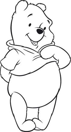 winnie the pooh bear coloring pages for kids to print out and color on with