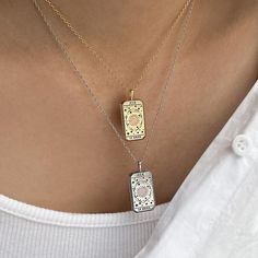 Necklaces – Wanderlust + Co Tarot Necklace, Tarot Card Necklace, Wanderlust And Co, Gold Locket Necklace, Card Necklace, Golden Jewelry, Gold Locket, Zodiac Jewelry, Gold Choker Necklace