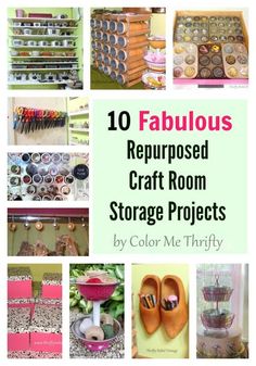 ten fabulous repurposed craft room storage projects