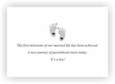 the first mission of our married life has been achieved a new journey of parenthood starts today it's a boy