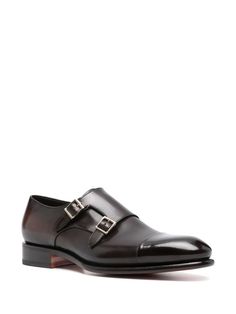 - Santoni - Monk Strap Shoes - In Calfskin Leather - Brown - Smooth Grain - Double Buckle Closure - Overlapping Panel - Round Toe - Leather Outsole - MenSizeAndFit: Gender: MenMaterial: 100% CALFColor: BROWNMade in: ITProduct ID: MCCR11652MC1H VSYE89*Import tax/duty will be calculated at checkout (If applicable) Semi-formal Plain Toe Monk Strap Shoes In Calf Leather, Formal Slip-on Monk Strap Shoes In Calf Leather, Semi-formal Brown Monk Strap Shoes With Buckle, Black Slip-on Monk Strap Shoes In Calf Leather, Luxury Semi-formal Monk Strap Shoes In Calf Leather, Monk Strap Shoes, Monk Strap, New Man, Calf Skin