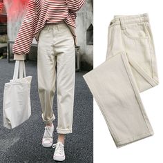 Product information:Style: baggy pantsPants length: Nine pantsWaist type: high waistColor: 168 apricot (trousers). 168 black (trousers)Size Information:Size:25.26.27.28.29.30.31.32 size Waist circumference (CM) Hip circumference (CM) Thigh circumference (CM) Knee circumference (CM) Foot circumference (CM) Front crotch (CM) Back crotch (CM) Pants length (CM) 25 63 91 60 42 37 28 39 92 26 66 94 61 43 38 29 39 93 27 68 96 62 44 39 29 40 94 28 71 99 63 45 39 29 40 95 29 74 102 65 45 40 30 40 96 30 76 104 66 46 41 30 41 97 31 79 106 67 46 41 30 41 98 32 81 109 69 47 42 31 41 99 Baggy Beige Pants With Solid Color, Beige Baggy Pants With Solid Color, Beige Straight Leg Pants Solid Color, Beige Straight Leg Pants, Trendy Baggy Beige Jeans, Trendy Beige Baggy Jeans, High-waisted Beige Pants, High-waisted Beige Solid Color Pants, Beige Baggy High-waisted Wide Leg Pants