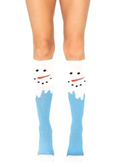 Leg Avenue Snowman Socks Melting Snowman, Melting Snowmen, J Valentine, Snowman Design, Holiday Socks, Cute Stockings, Elegant Moments, Comic Con Cosplay, Snow Fashion