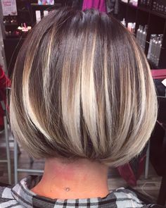 Chunky Blonde Highlights, Hair Bobs, Chunky Highlights, Short Layered, Layered Bob