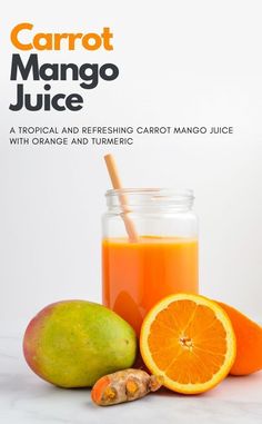 the cover of carrot mango juice