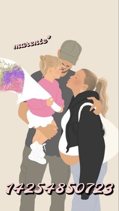 a man and woman holding a baby in their arms with the words happy mothers on it