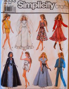 an image of women's dresses and capes in different styles on a sewing pattern