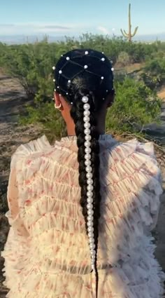 Braided Beauty: Stylish Short Hairstyle Ponytail With Pearls Black Women, Black Mermaid Hairstyles, Fendi Headband Outfit, Exotic Hairstyles For Black Women, Waterfall Braid Hairstyle, Exotic Hairstyles, Waterfall Braids, African Bride, Black Ponytail Hairstyles