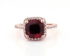 Natural Cushion Red Garnet Solid 14K Rose Gold Diamond engagement Ring by GNGJewel on Etsy https://www.etsy.com/listing/125200782/natural-cushion-red-garnet-solid-14k Luxury Rose Gold Ruby Ring With Halo Setting, Fine Jewelry Rose Gold Ruby Ring With Halo Design, Rose Gold Ruby Ring With Halo Design, Classic Rose Gold Ruby Ring With Halo Setting, Gia Certified Rose Gold Diamond Ring For Formal Occasions, Formal Rose Gold Rings Gia Certified, Formal Gia Certified Rose Gold Diamond Ring, Luxury Rose Gold Ruby Ring With Vvs Clarity, Rose Gold Ruby Ring With Halo Setting For Anniversary